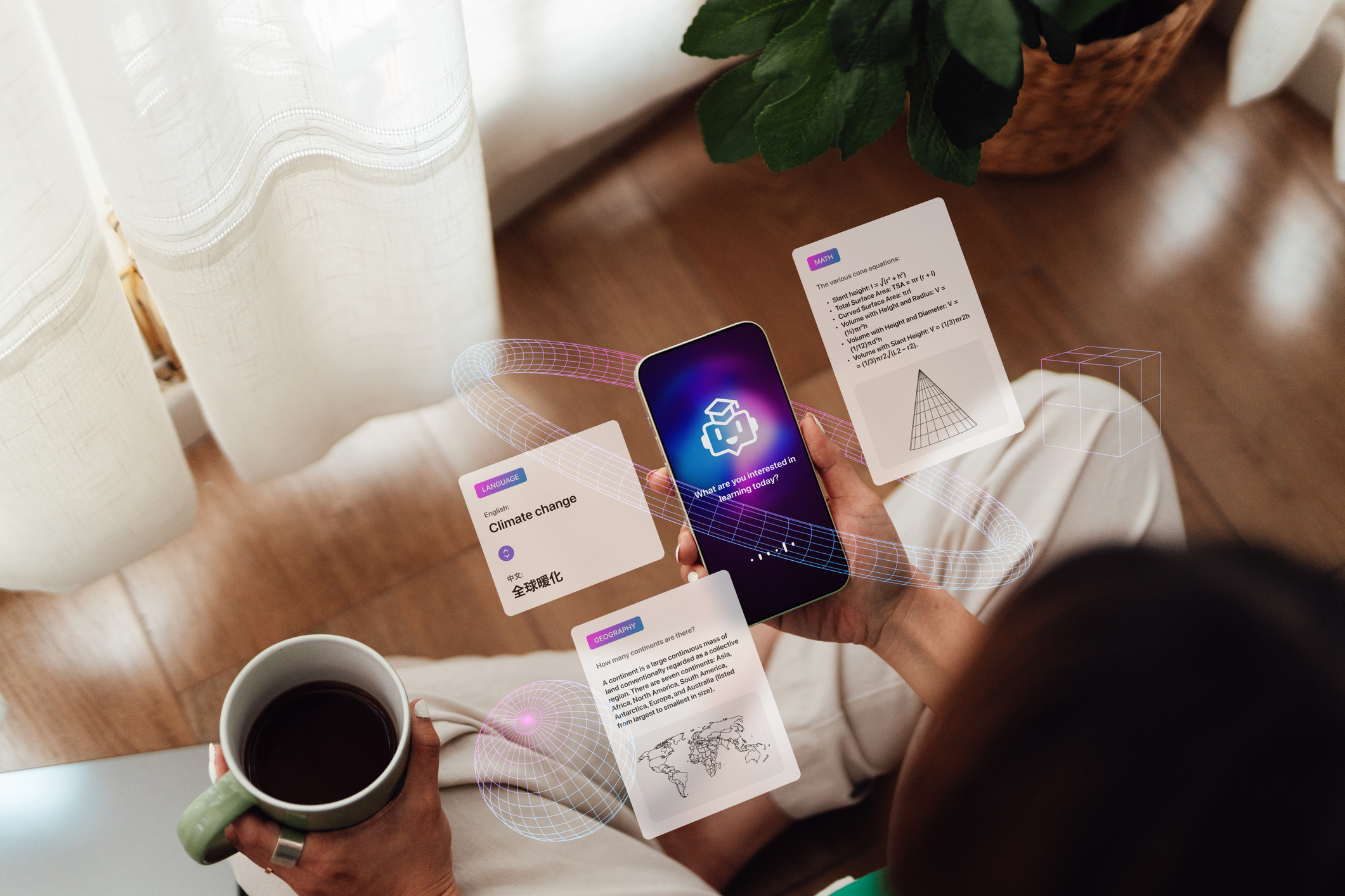 Learning With Ai Knowledge Assistant On Smartphone